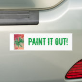 Autocollant De Voiture Green on Red et Orange Painball (En voiture)