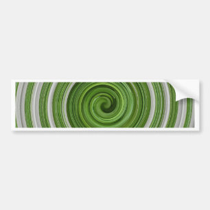 Autocollant De Voiture Green-white spiralpattern