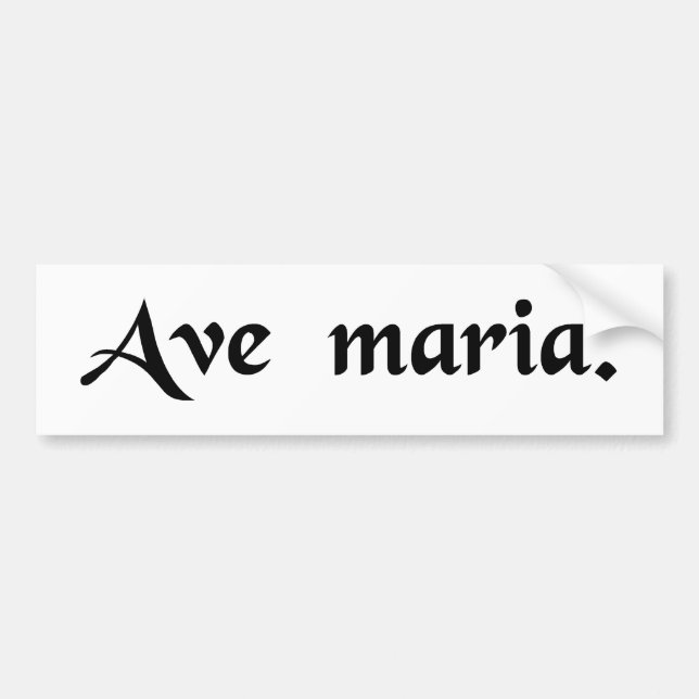 Autocollant De Voiture Grêle Mary (Devant)