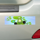 Autocollant De Voiture Grenouille Haltérophile (En voiture)
