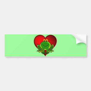 Autocollant De Voiture Grenouille Saint-Valentin