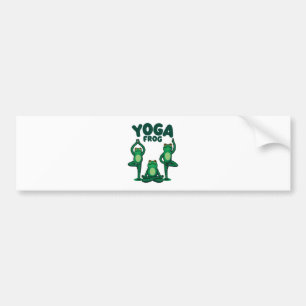 Autocollant De Voiture Grenouilles de yoga