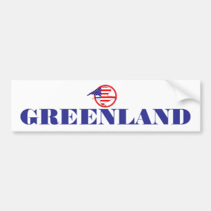 Autocollant De Voiture Groenland USA rejoignez le nouvel âge d'or en Amér