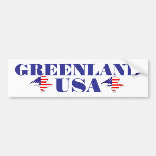 Autocollant De Voiture Groenland USA rejoignez le nouvel âge d'or en Amér