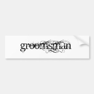 Autocollant De Voiture Groomsman