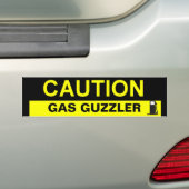 AUTOCOLLANT DE VOITURE GROS BUVEUR DE GAZ DE PRÉCAUTION (En voiture)