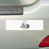 Autocollant De Voiture Gros chat (En voiture)