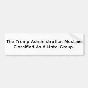 Autocollant De Voiture Groupe de haine politique de Trump Hankamer Artjun