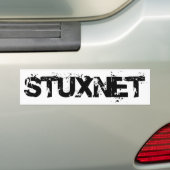 AUTOCOLLANT DE VOITURE GRUNGE DE STUXNET (En voiture)