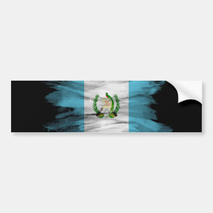 Autocollant De Voiture Guatemala flag brush stroke, national flag