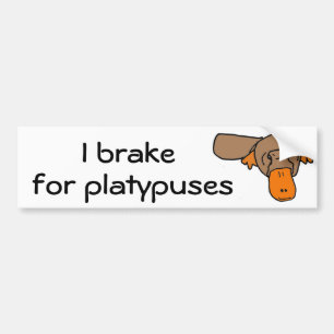 Autocollant De Voiture GUERRE BIOLOGIQUE frein d'I pour des platypuses