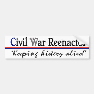 Autocollant De Voiture Guerre civile Reenactor Bumpersticker