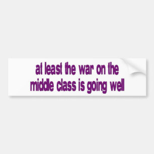 Autocollant De Voiture guerre de classe moyenne