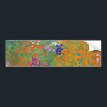 Autocollant De Voiture Gustav Klimt - Jardin des fleurs<br><div class="desc">Jardin aux fleurs - Gustav Klimt en 1905-1907</div>
