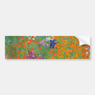 Autocollant De Voiture Gustav Klimt - Jardin des fleurs