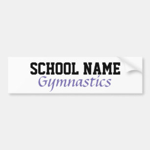 Autocollant De Voiture Gymnastique - Créez votre propre esprit scolaire
