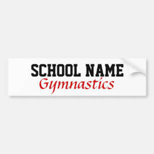 Autocollant De Voiture Gymnastique - Créez votre propre esprit scolaire