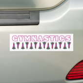Autocollant De Voiture Gymnastique Tumbling Gymnaste Gym Maman Entraîneur (En voiture)