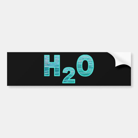 AUTOCOLLANT DE VOITURE H2O (Devant)