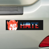 AUTOCOLLANT DE VOITURE HAINE RÉPUBLIQUE (En voiture)