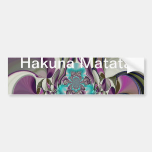 Autocollant De Voiture Hakuna Matata Hakuna Matata Dons Coeur Violet