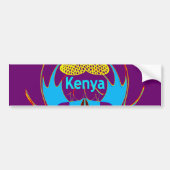 Autocollant De Voiture Hakuna Matata Kenya Papillon Art Imprimer/Graphiqu (Devant)