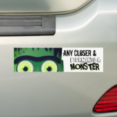 Autocollant De Voiture Halloween monstre Frankenstein (En voiture)