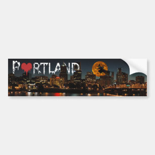 Autocollant De Voiture Halloween Portland