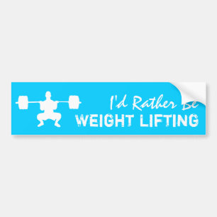 Autocollant De Voiture Haltérophilie - je serais plutôt haltérophilie