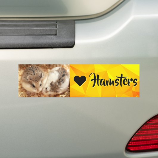 Autocollant De Voiture Hammyville - I Love Hamster (En voiture)