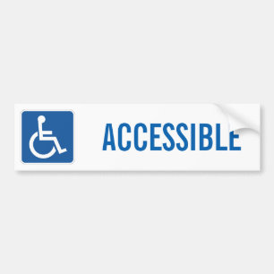 AUTOCOLLANT DE VOITURE HANDICAPÉ
