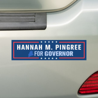 Autocollant De Voiture Hannah Pingree pour gouverneure du Maine