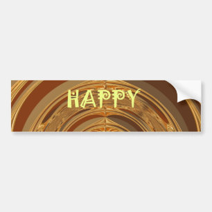 Autocollant De Voiture Happy Holidays Circle Art Print/Design