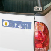 Autocollant De Voiture Happy Humanist (Sur camion)