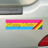 Autocollant De Voiture Happy Pride Pansexual (En voiture)