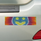 Autocollant De Voiture Happy Tie Dye Bumper (En voiture)