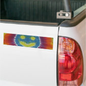 Autocollant De Voiture Happy Tie Dye Bumper (Sur camion)