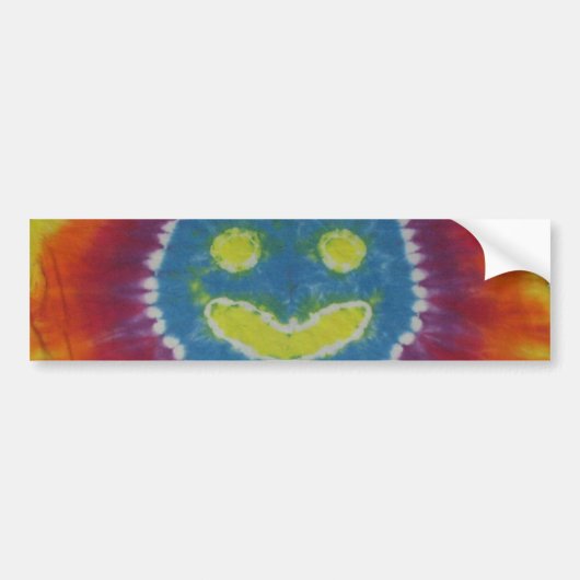Autocollant De Voiture Happy Tie Dye Bumper (Devant)