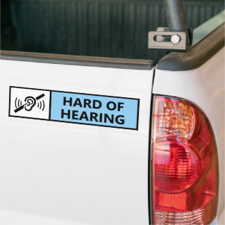 Autocollant De Voiture Hard of Hearing Deaf Driver Disability Car 