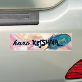 Autocollant De Voiture "Hare Krishna" Peacock Feather Hindu (En voiture)
