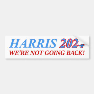 AUTOCOLLANT DE VOITURE HARRIS 2024 NOUS NE REVIENDRONS PAS ! PRÉSIDENT KA