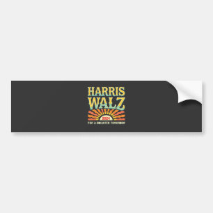 Autocollant De Voiture Harris Waltz pour un avenir meilleur Kamala Harris