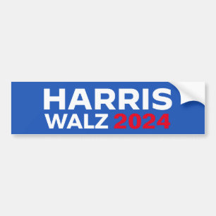 Autocollant De Voiture Harris Walz 2024