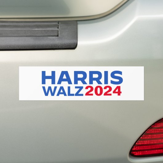 Autocollant De Voiture Harris Walz 2024 (En voiture)