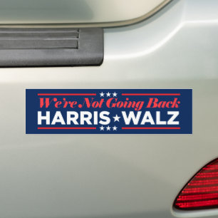 Autocollant De Voiture Harris Walz 2024 Nous ne reviendrons pas