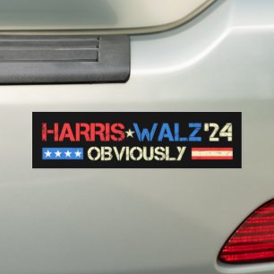 Autocollant De Voiture Harris Walz évidemment Kamala Harris Waltz 2024
