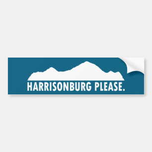 Autocollant De Voiture Harrisonburg Virginie S'il vous plaît