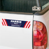 Autocollant De Voiture Harriz Walz Évidemment élection 2024 (Sur camion)