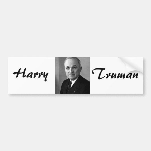 Autocollant De Voiture Harry S. Truman 33e président (Devant)
