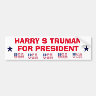 Autocollant De Voiture Harry Truman pour Président Sticker